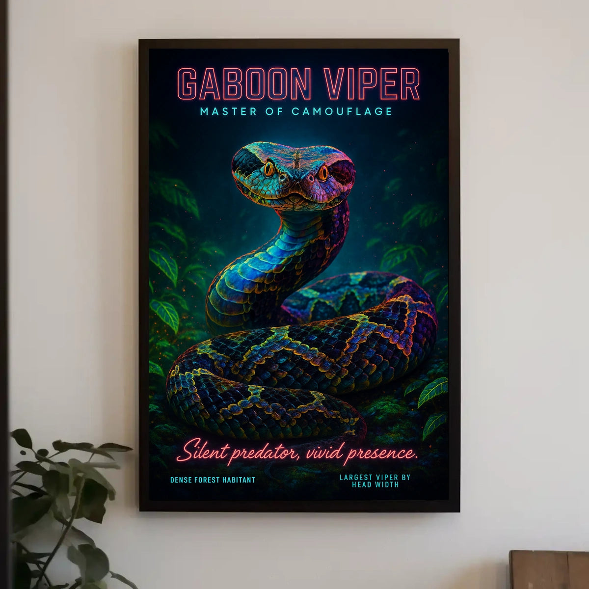 Gaboon Viper Master of Camouflage Poster