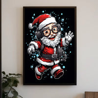 Tech-Savvy Santa Poster