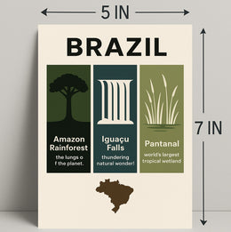 Wonders of Brazil Poster PosterGoat