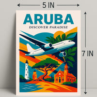 Discover Paradise in Aruba Poster PosterGoat