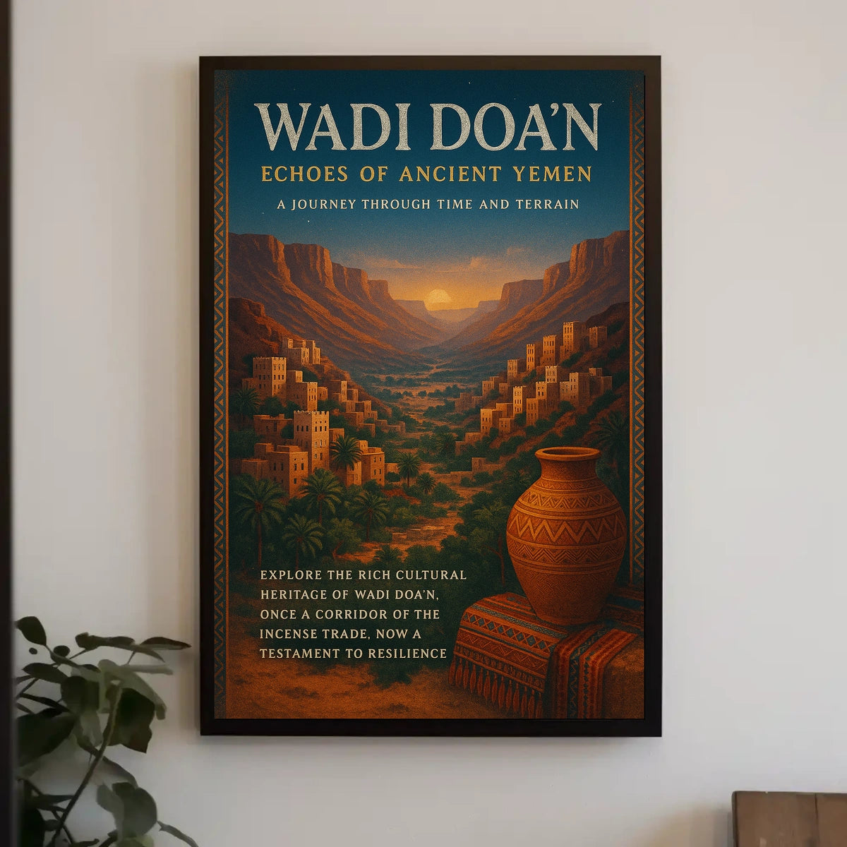Wadi Doan Echoes Of Ancient Yemen Poster