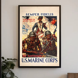 168th Anniversary US Marine Corps Historical Poster