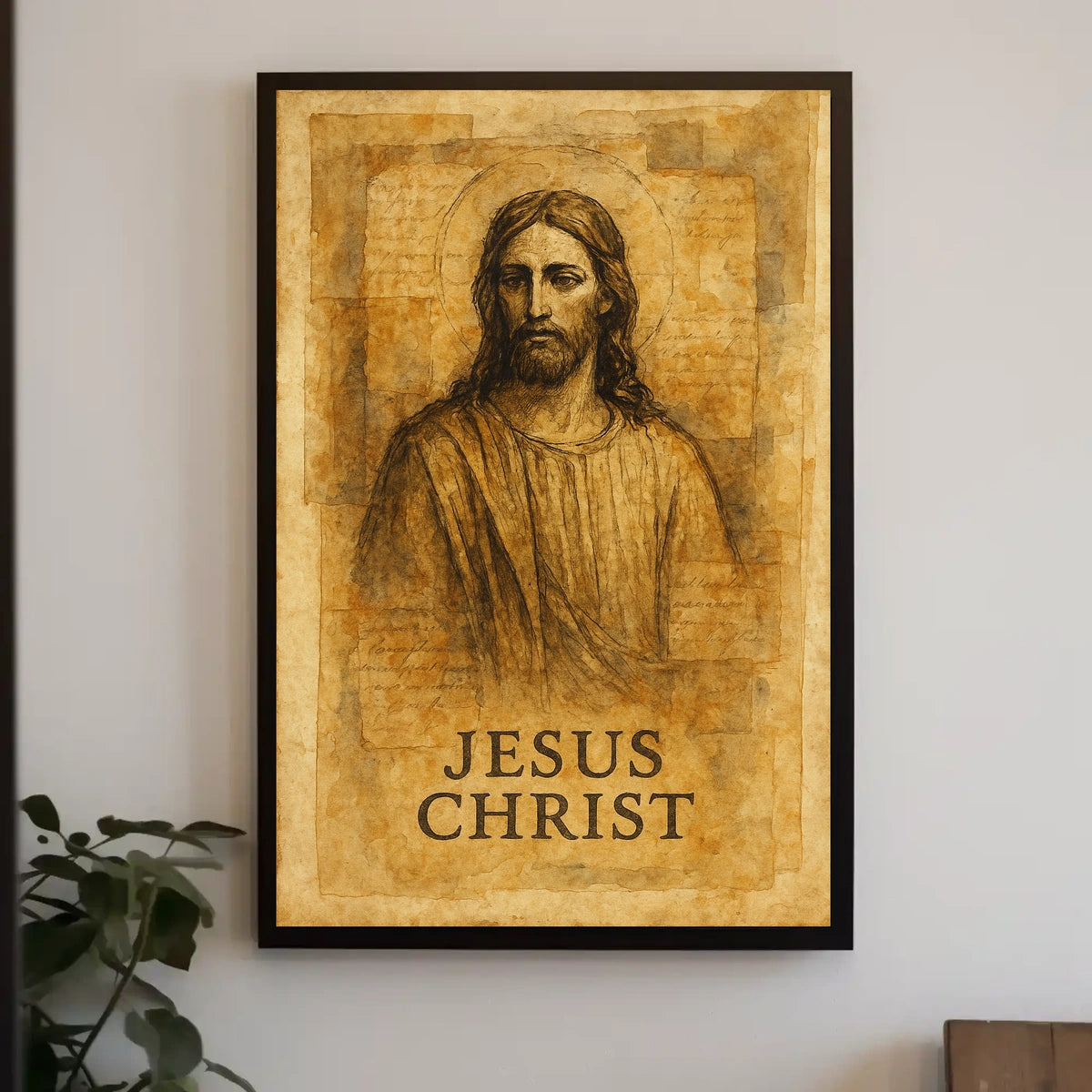 Jesus Christ Artistic Portrait Poster