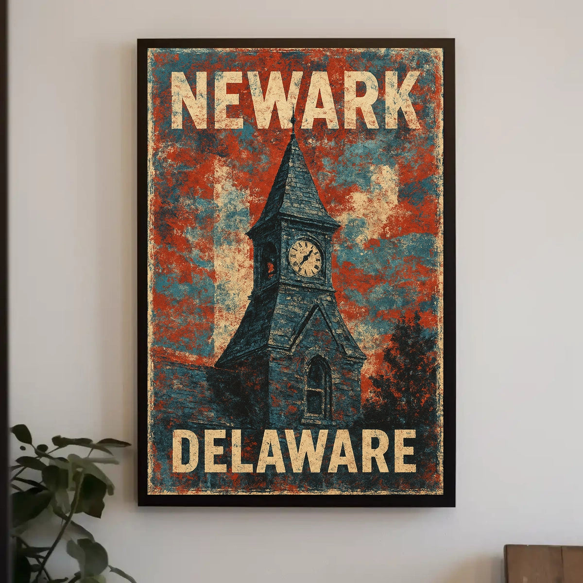 Newark Delaware Clock Tower Wanderlust Photography Poster