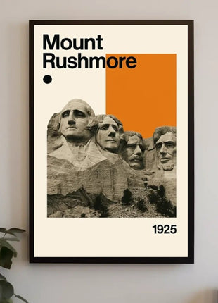 Mount Rushmore Landmark Art Print: Historical or Presidential Poster