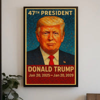 Donald Trump 47th President Poster