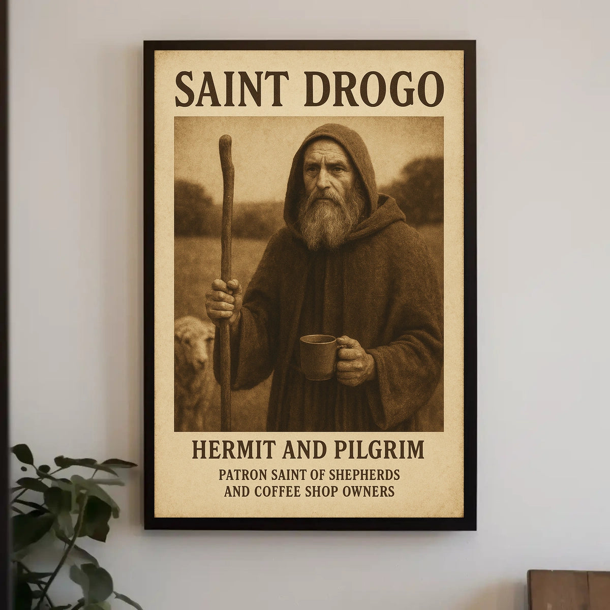 Saint Drogo Hermit And Pilgrim Poster