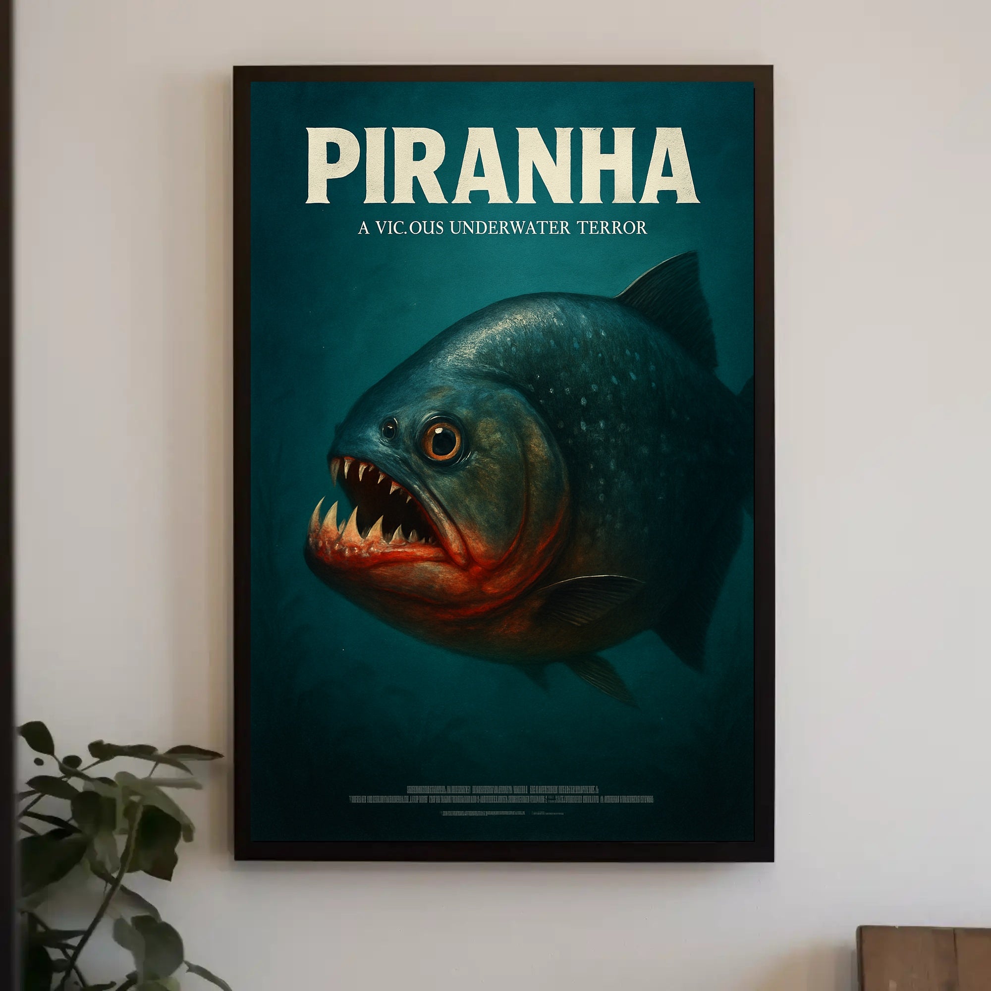 Piranha A Vicious Underwater Terror Poster