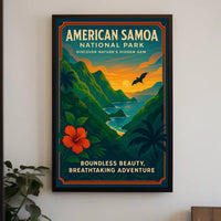 American Samoa Travel Adventures National Park Poster