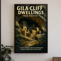 Gila Cliff Dwellings Poster