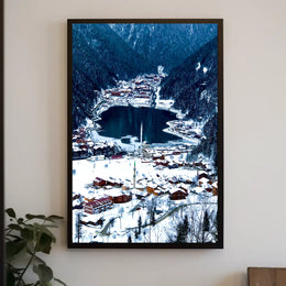 Winter Wonderland In The Mountains Poster