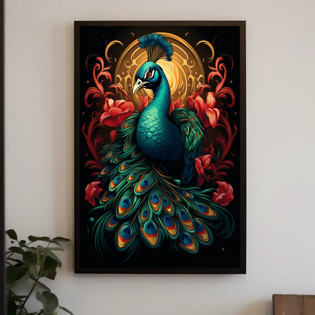 Majestic Peacock Poster