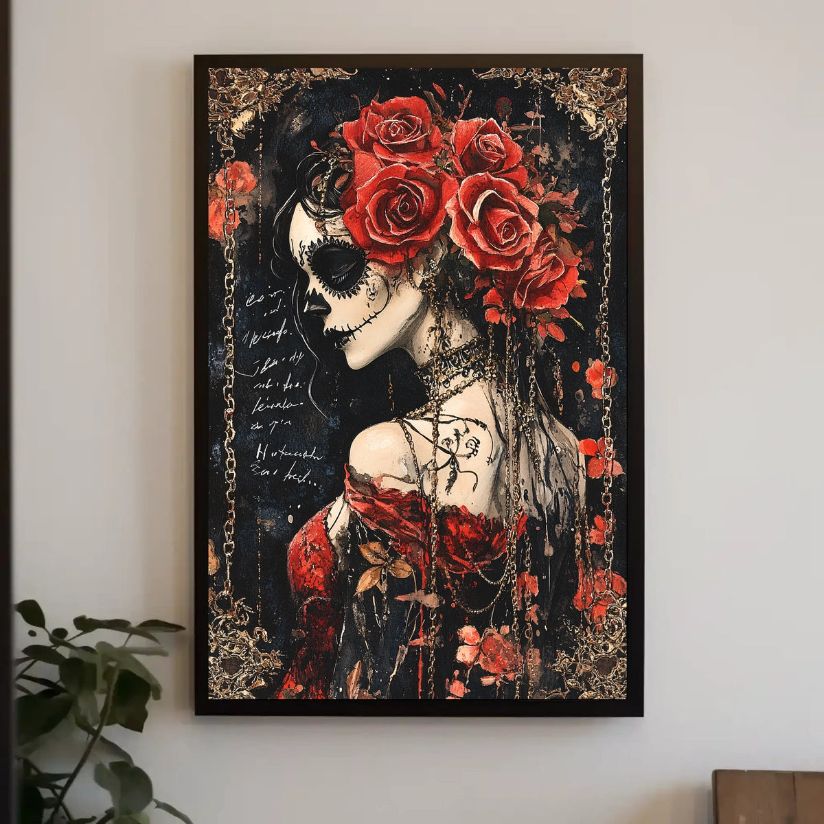 Día de los Muertos Woman Cultural Heritage Poster