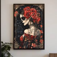 Día de los Muertos Woman Cultural Heritage Poster