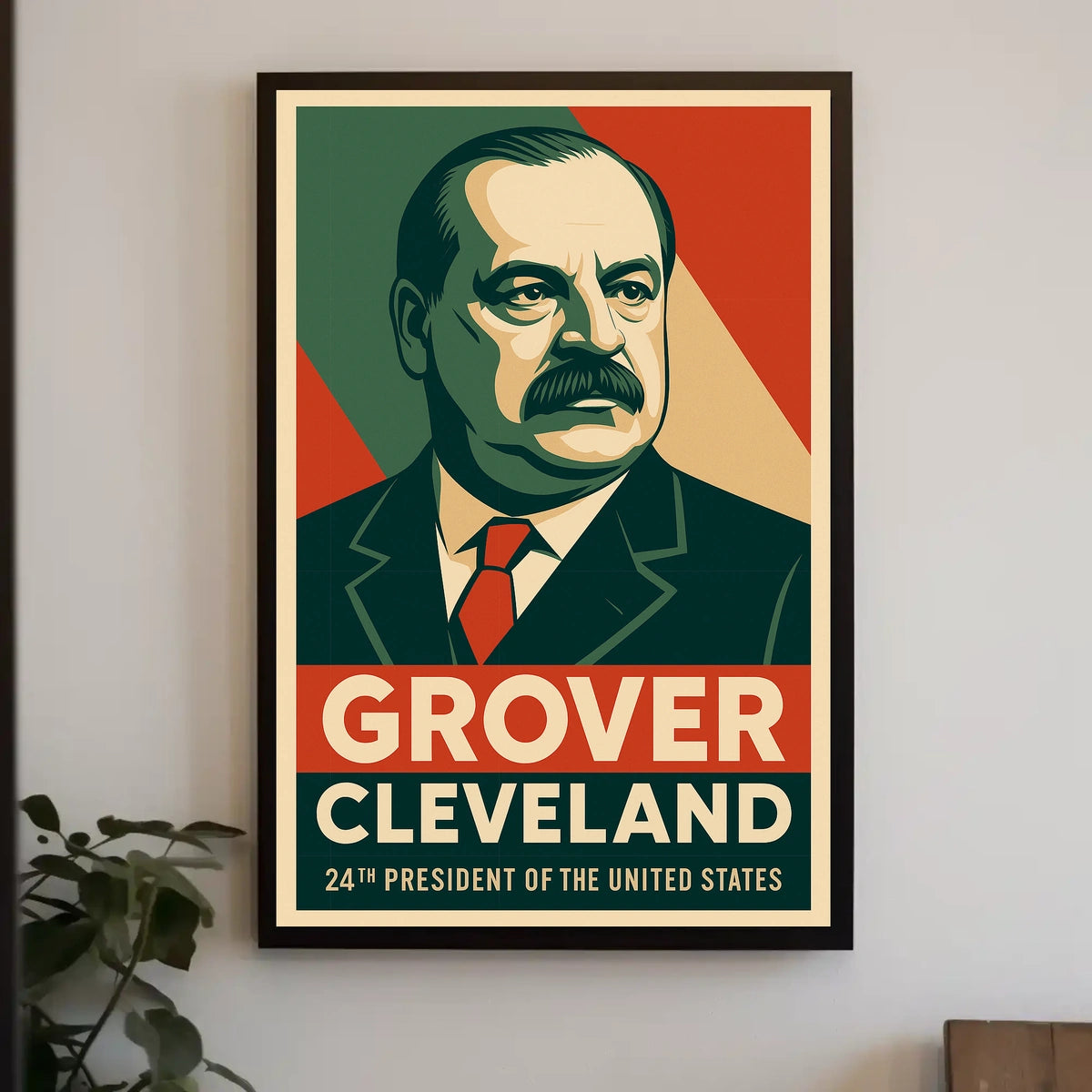 Grover Cleveland Vintage Political Propaganda Poster