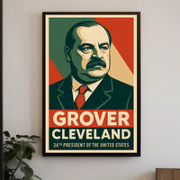 Grover Cleveland Vintage Political Propaganda Poster
