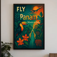Fly Panama Wander in Color Poster
