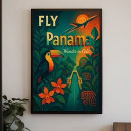 Fly Panama Wander in Color Poster