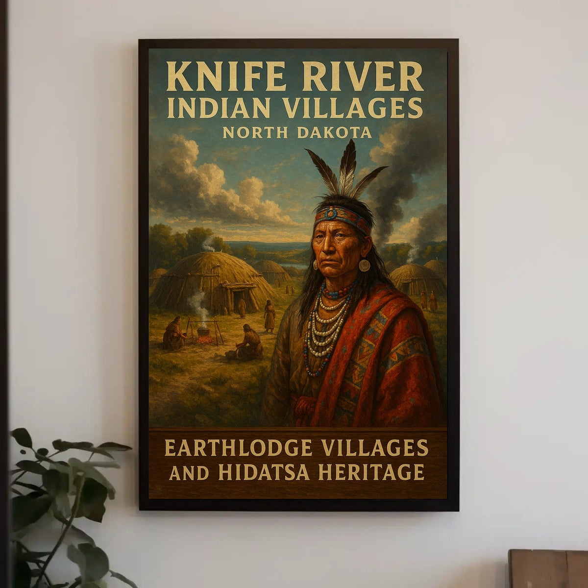 Knife River Indian Villages Poster