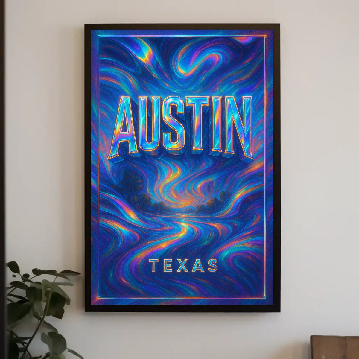 Austin, Texas A Vibrant Journey Poster