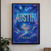 Austin, Texas A Vibrant Journey Poster