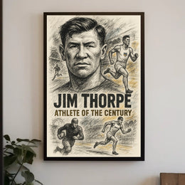 Jim Thorpe Legendary Athlete Poster