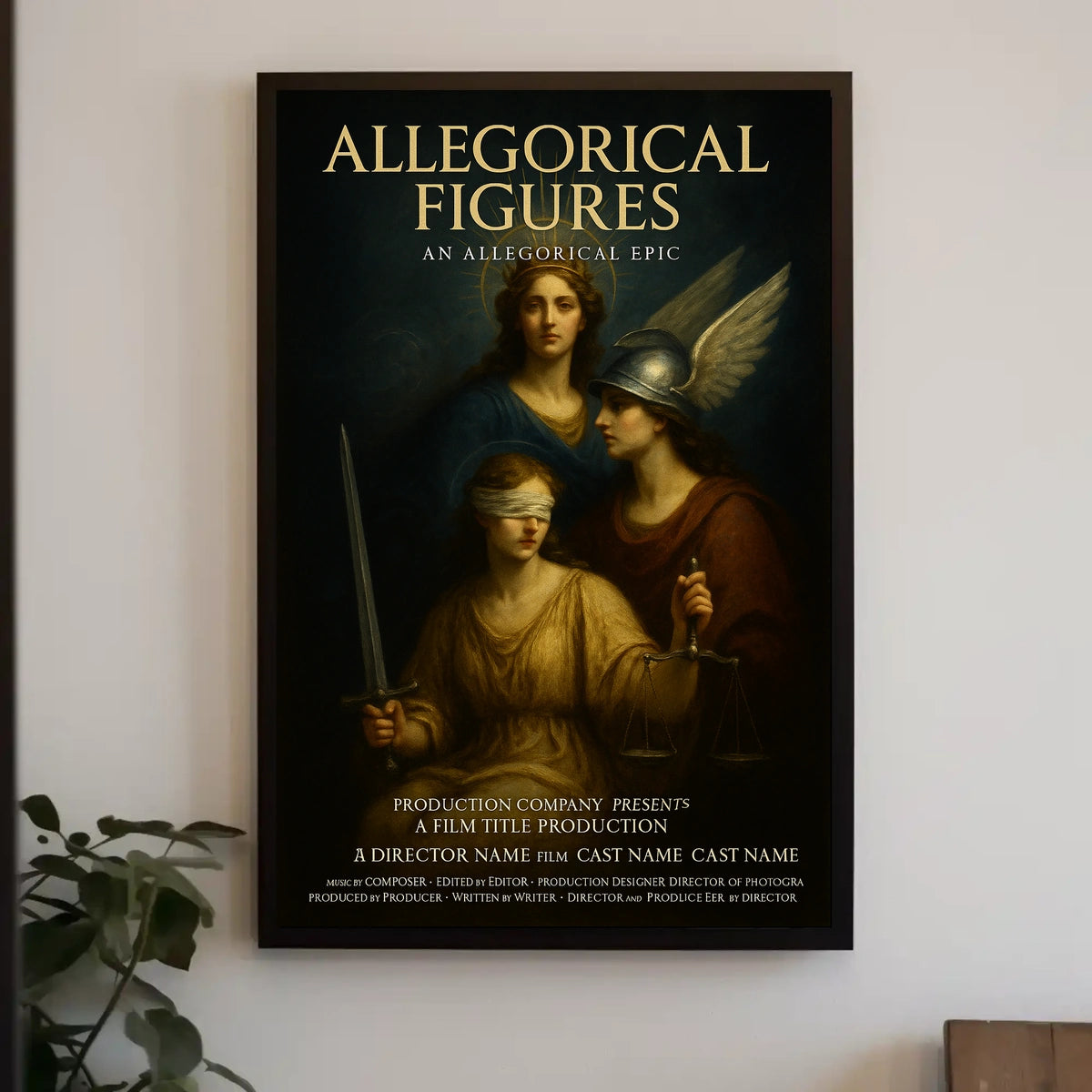 Allegorical Figures Poster