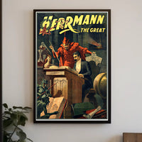 Mystical Magic Show Illusionist Art Poster - Artistic Poster