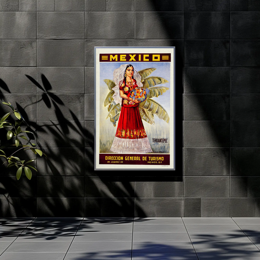 Mexico Turismo 1950 Poster