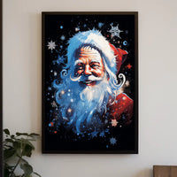 Santa Claus Festive Art Print Poster Abstract, Artistic Category