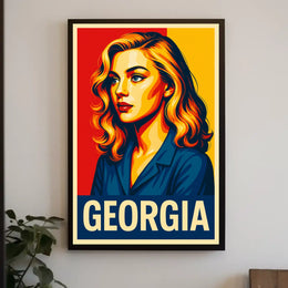 Georgia Vibrant Portrait Poster