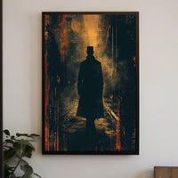 Shadowy Figure in the Alley Poster PosterGoat