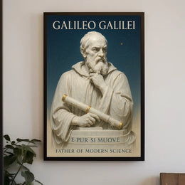 Galileo Galilei Father Of Modern Poster