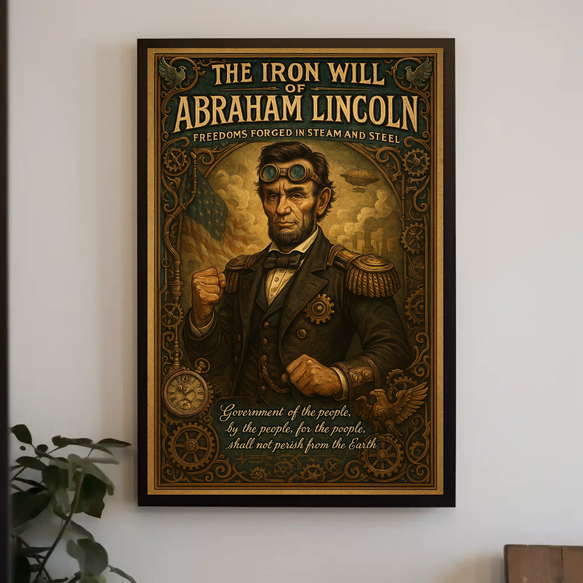 Abraham Lincoln The Iron Will Poster PosterGoat