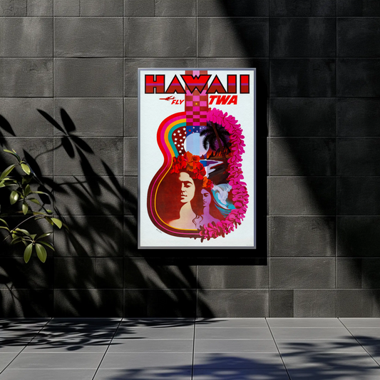 Hawaii TWA Travel Poster