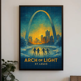 Arch Of Light St. Louis Poster