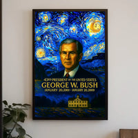 George W. Bush 43rd President of the United States Presidential Masterpiece Series Poster