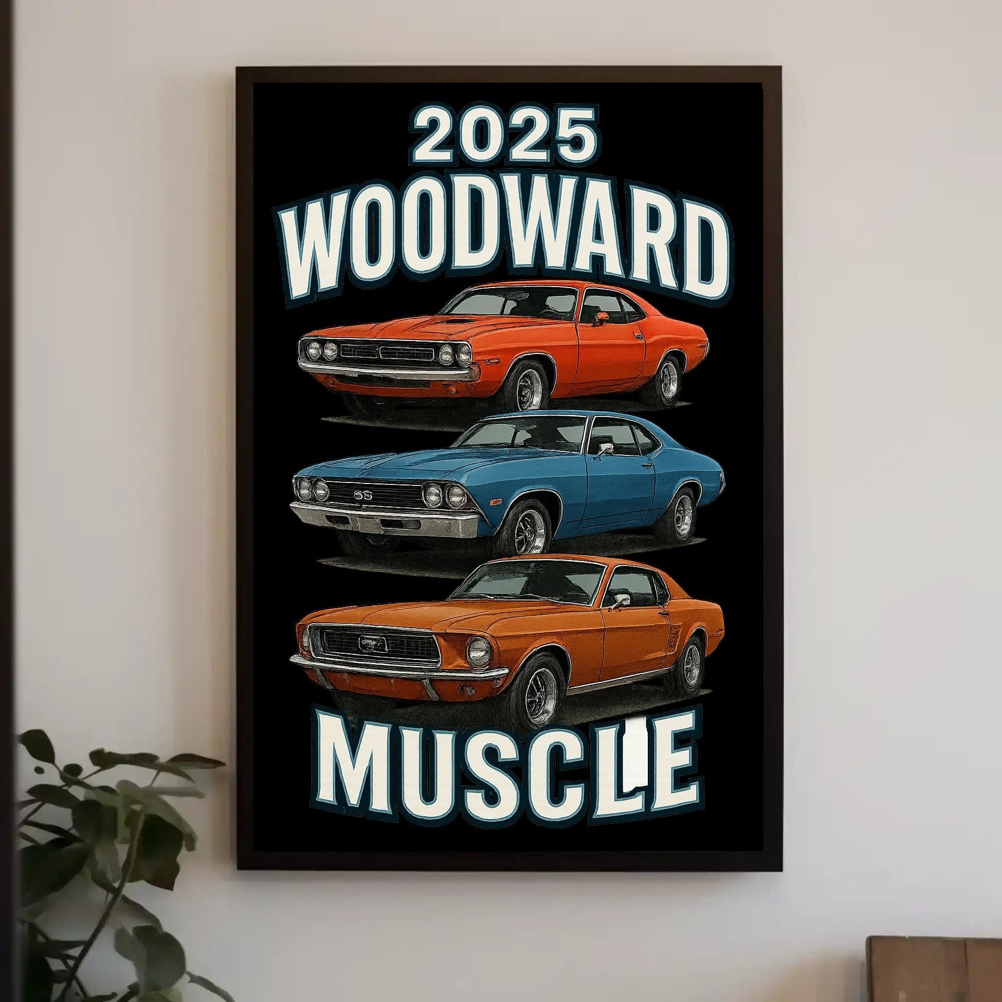 2025 Woodward Muscle Car Event Poster