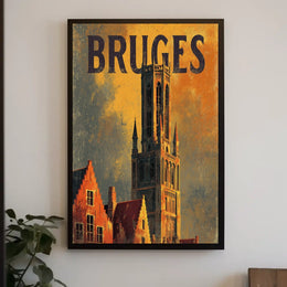 Bruges Architectural Splendor Poster