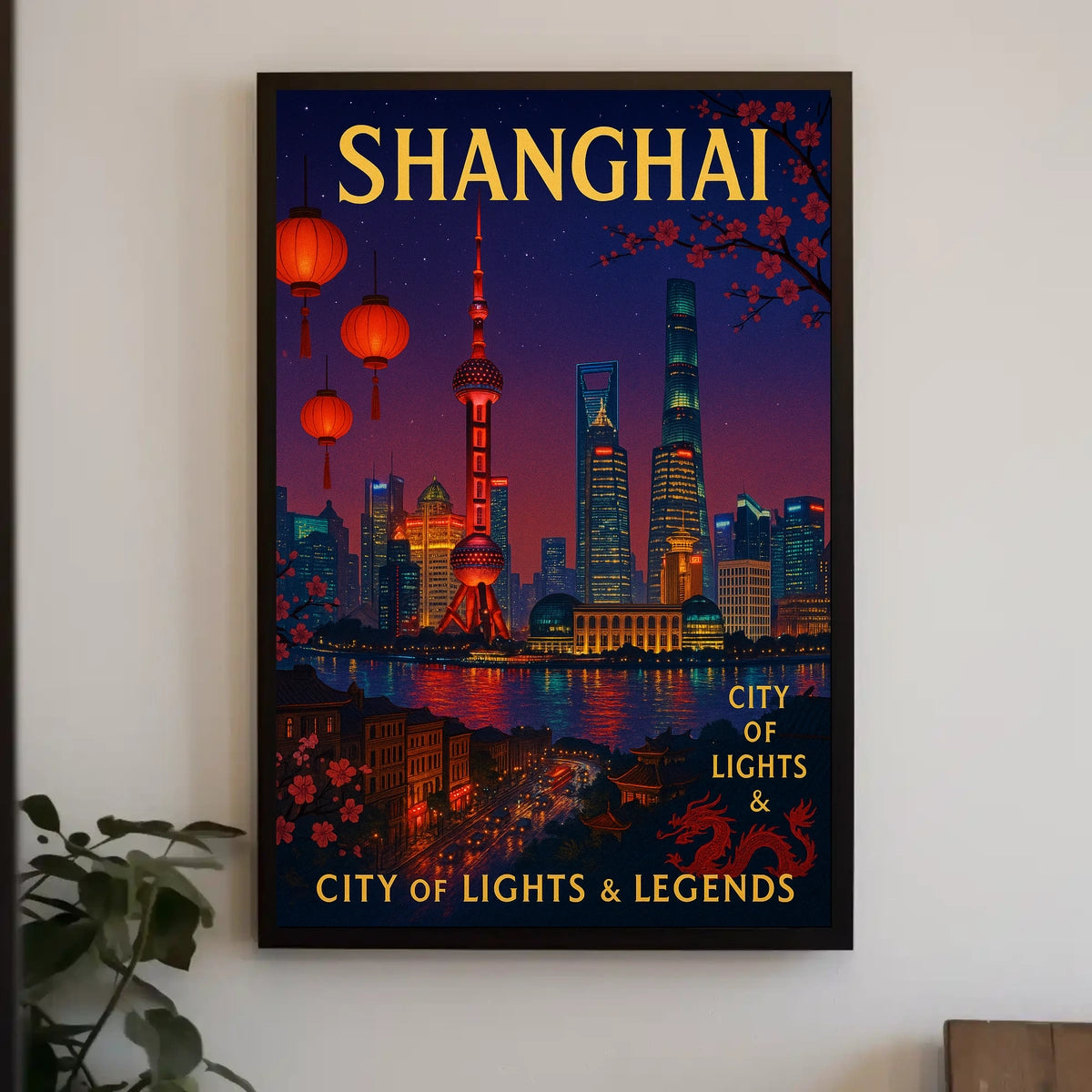Shanghai City of Lights Legends Poster
