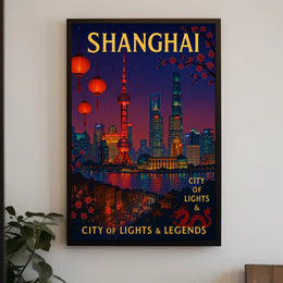 Shanghai City of Lights Legends Poster