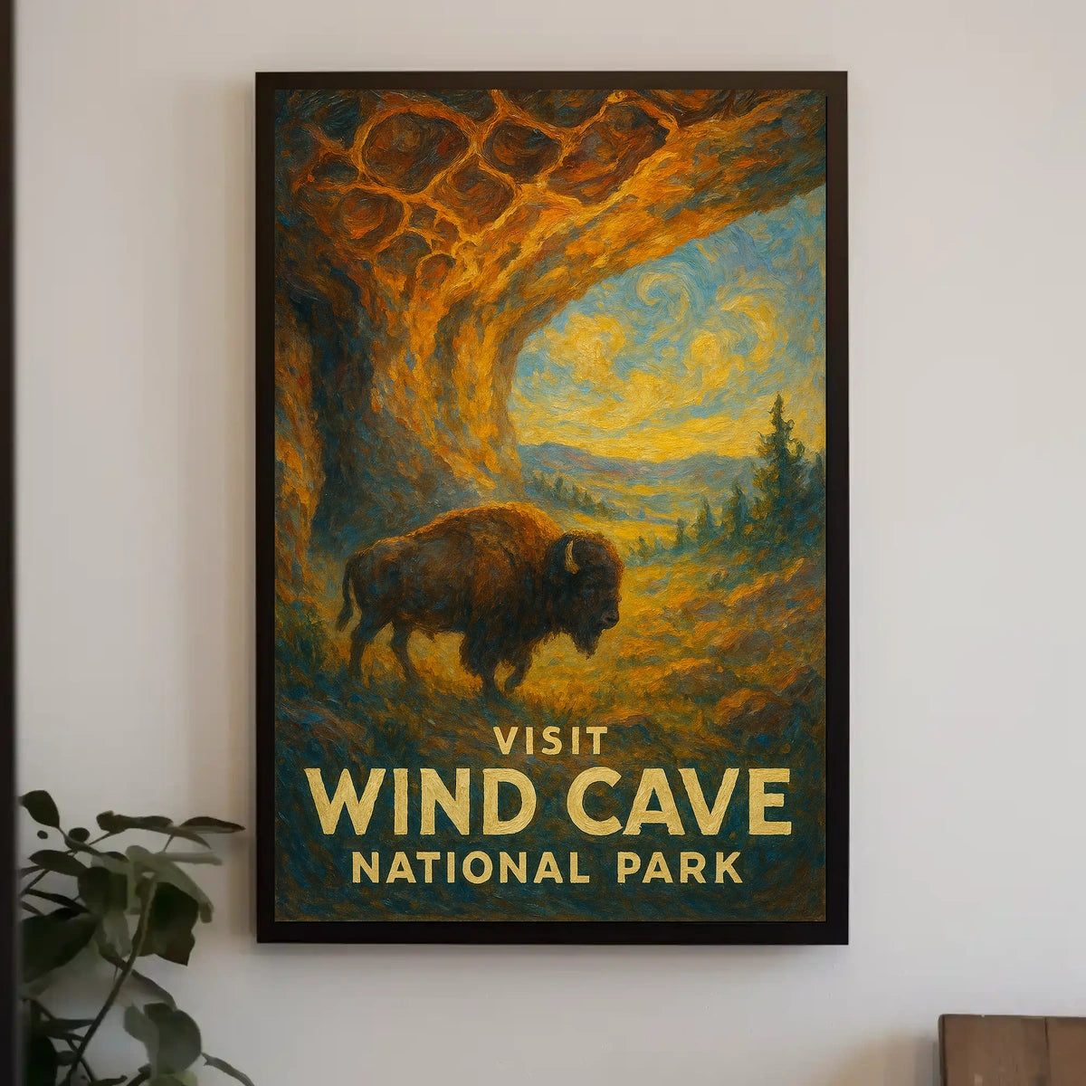 Visit Wind Cave National Park Poster