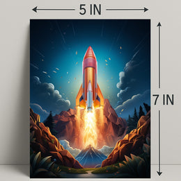 Rocket Launch Adventure Poster