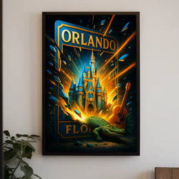 Orlando Fantasy Explosion Poster PosterGoat