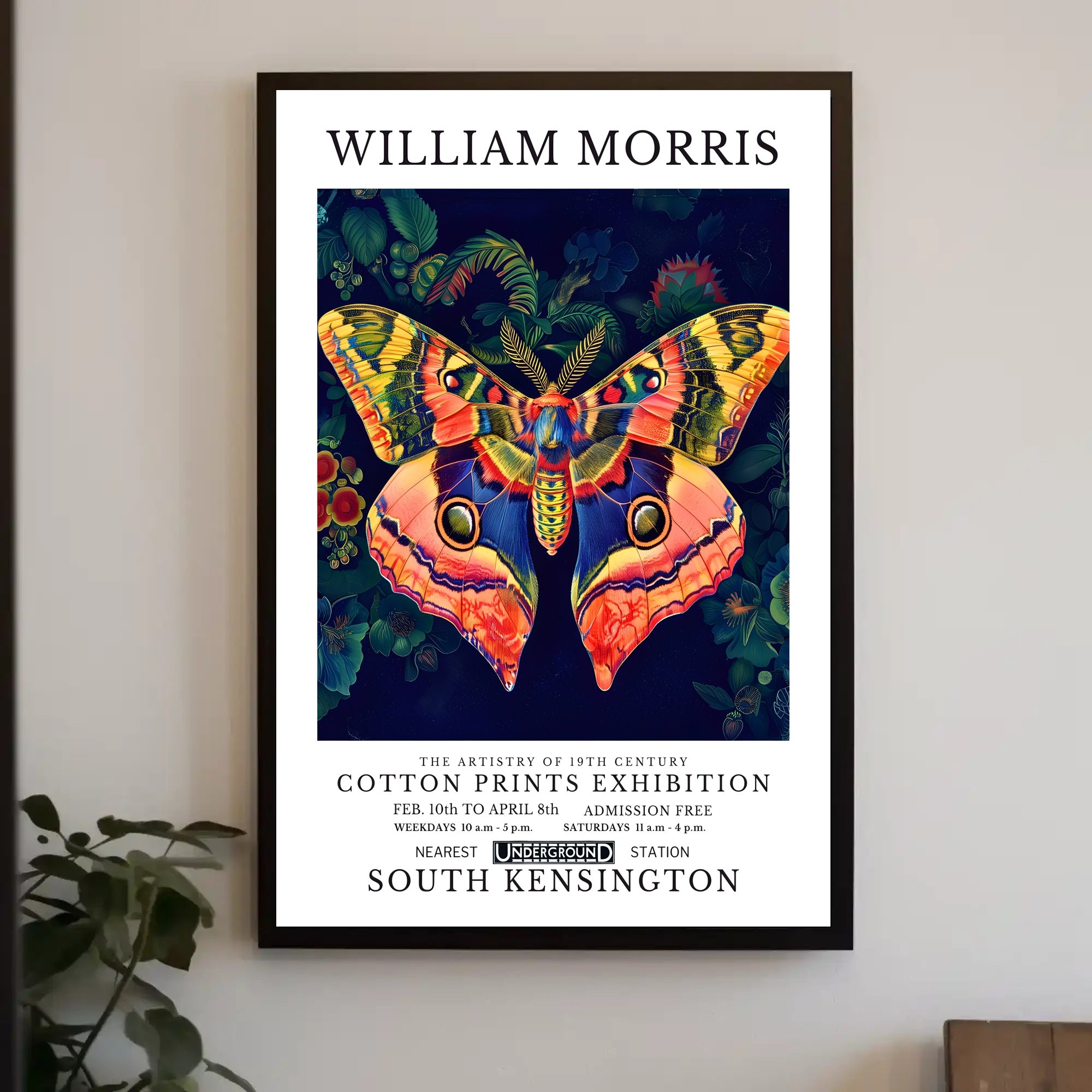 19th-Century Cotton Prints Exhibition: Artistic Poster