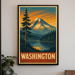 Scenic Washington Landscape Poster