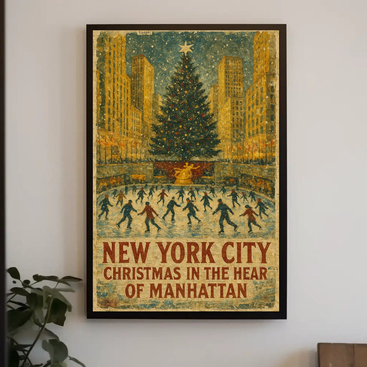 Christmas In Manhattan Poster