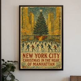 Christmas In Manhattan Poster