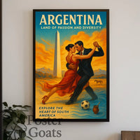 Argentina Tango Vibes: Vibrant Cultural or Heritage Poster