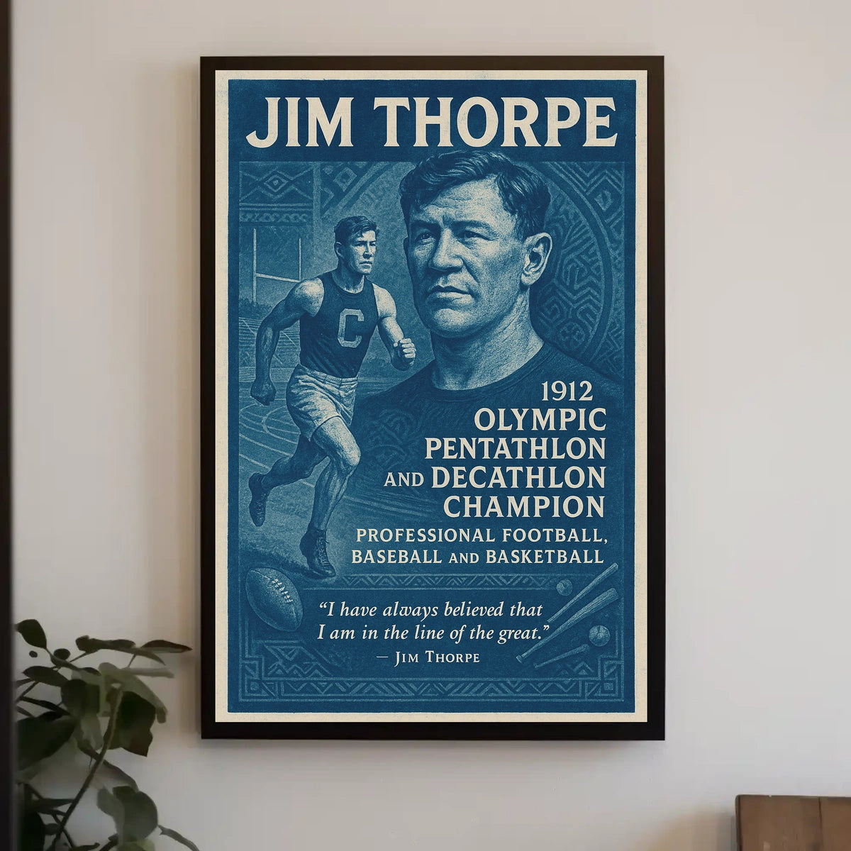 Celebrating a Legend Jim Thorpe Poster